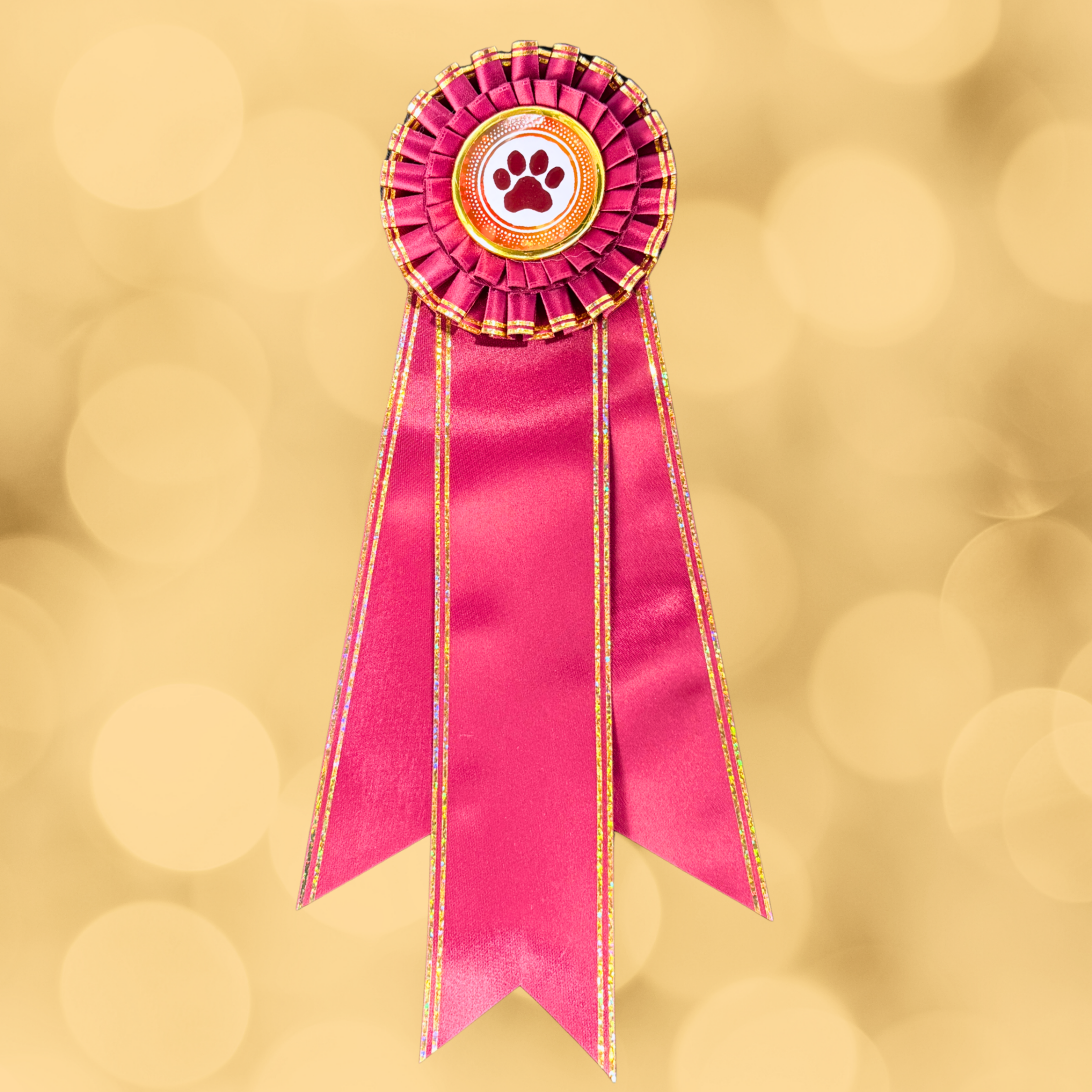 "Bling My Flat"- 4" Rosette Head with 3-12" streamers