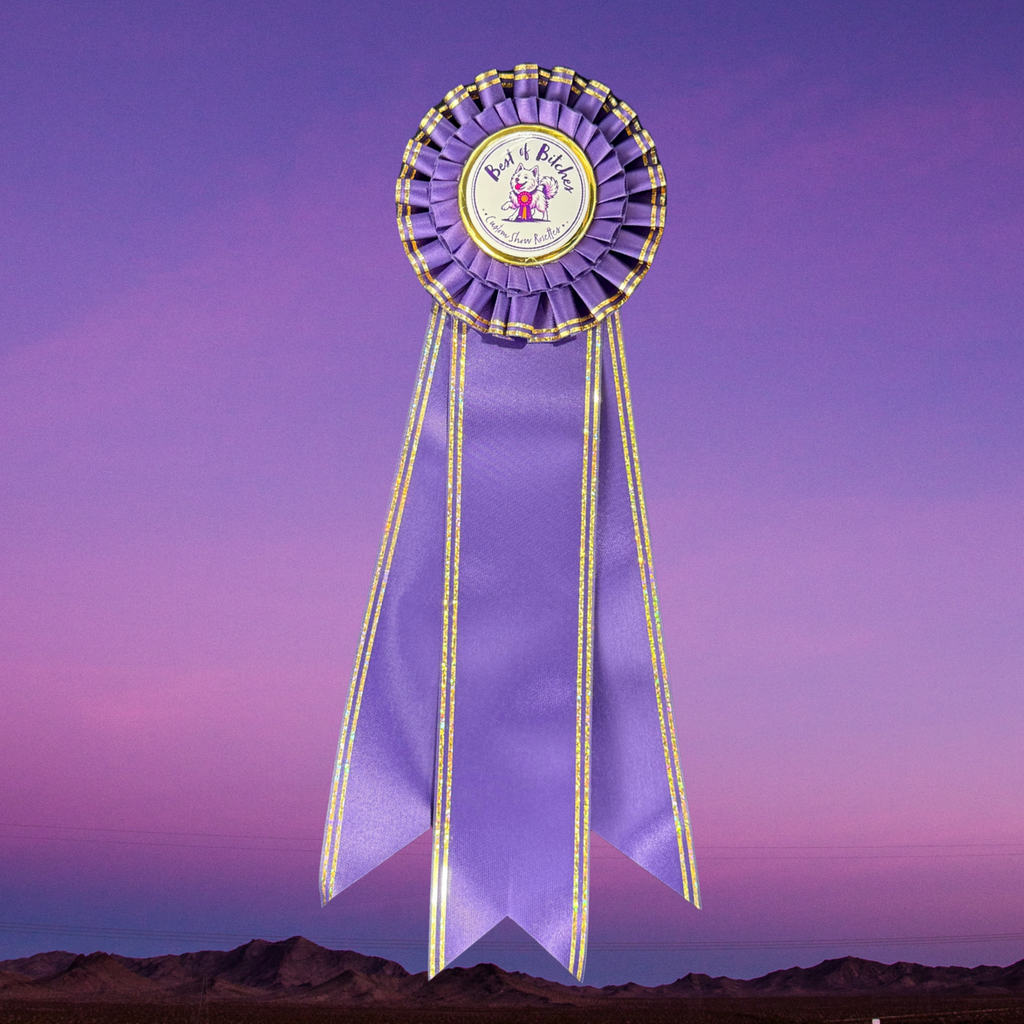 "Bling My Flat"- 4" Rosette Head with 3-12" streamers
