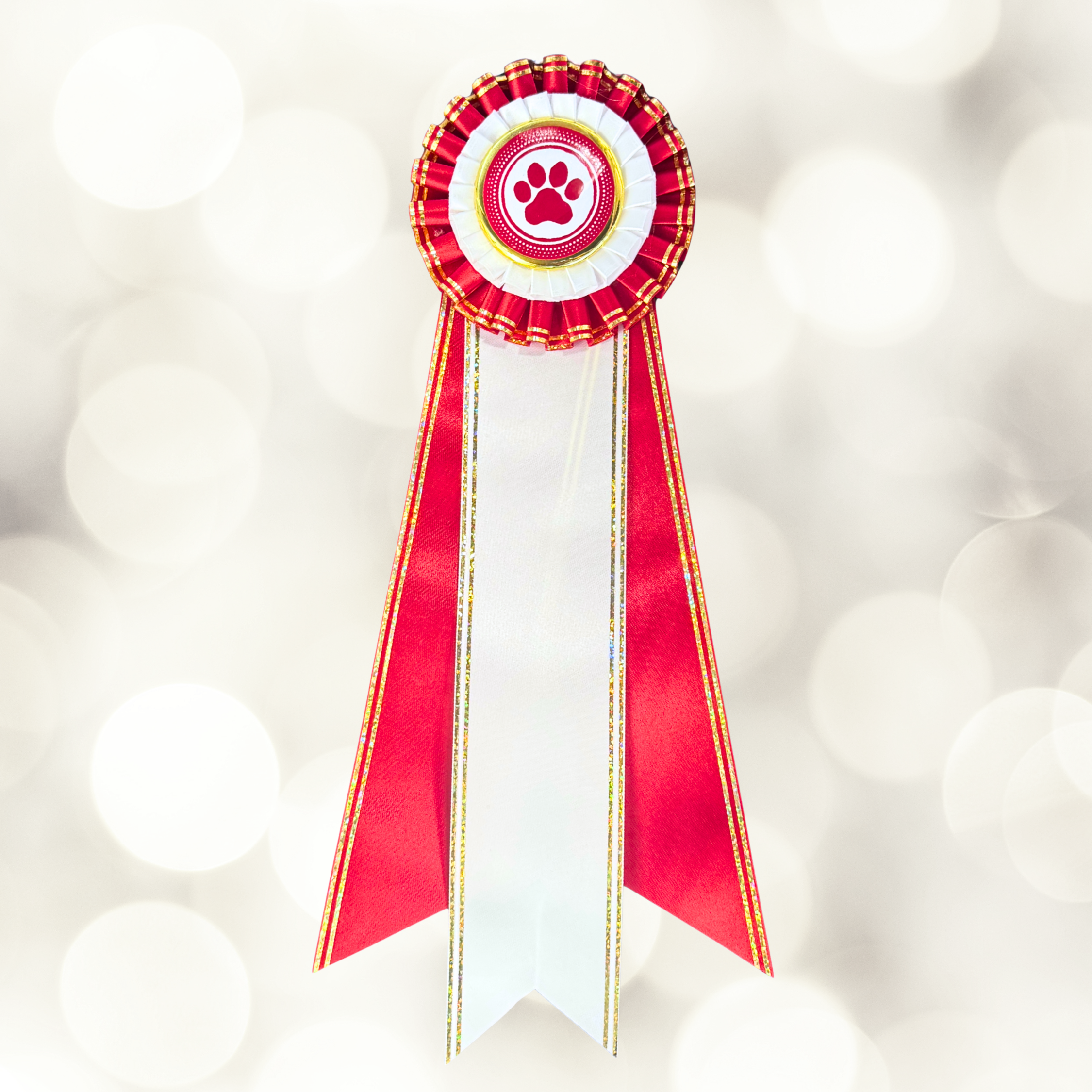 "Bling My Flat"- 4" Rosette Head with 3-12" streamers