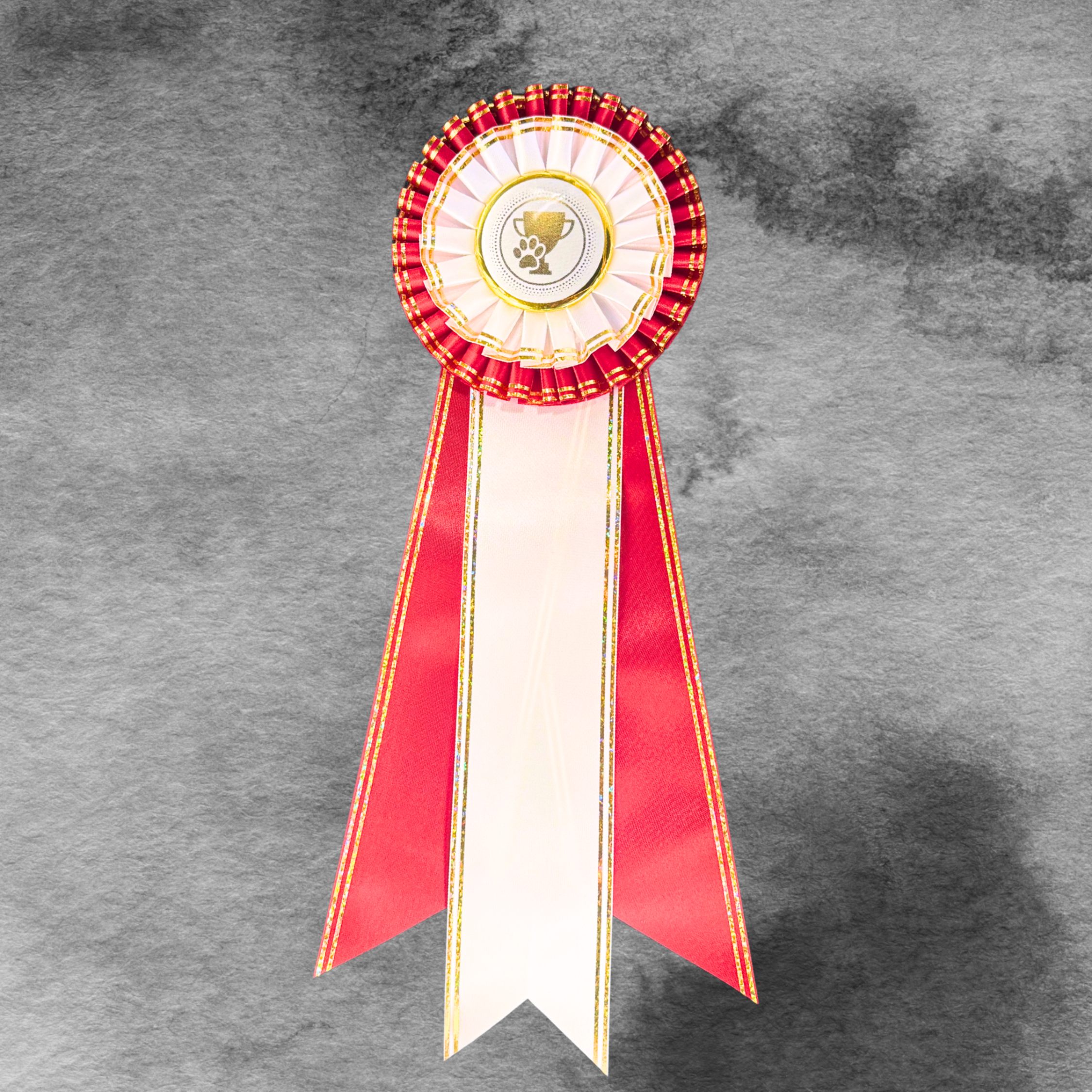"Bling My Flat" Deluxe 5" Custom Rosette – Celebrate Your Dog Winning!