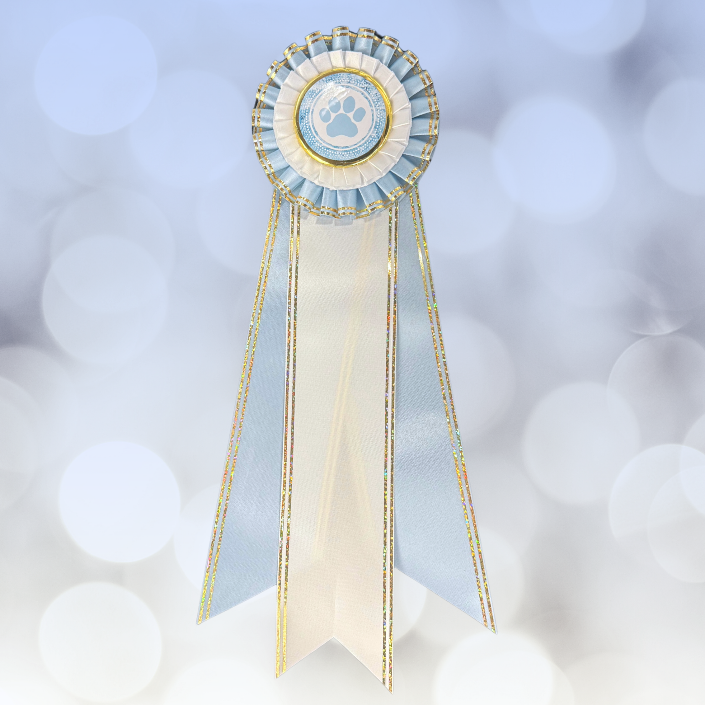 "Bling My Flat"- 4" Rosette Head with 3-12" streamers