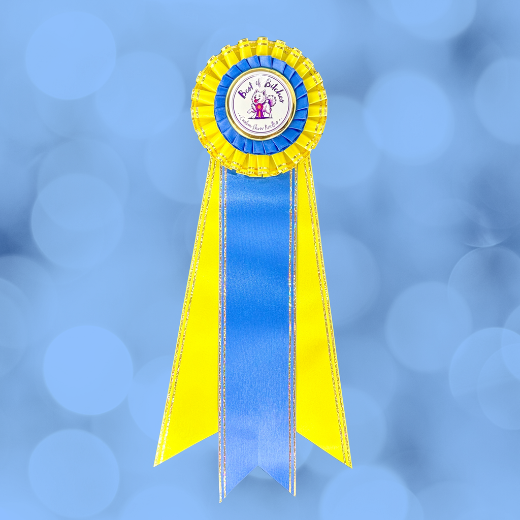 "Bling My Flat"- 4" Rosette Head with 3-12" streamers