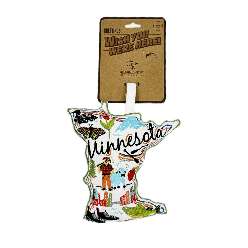 Wish You Were Here Dog Toy | Minnesota